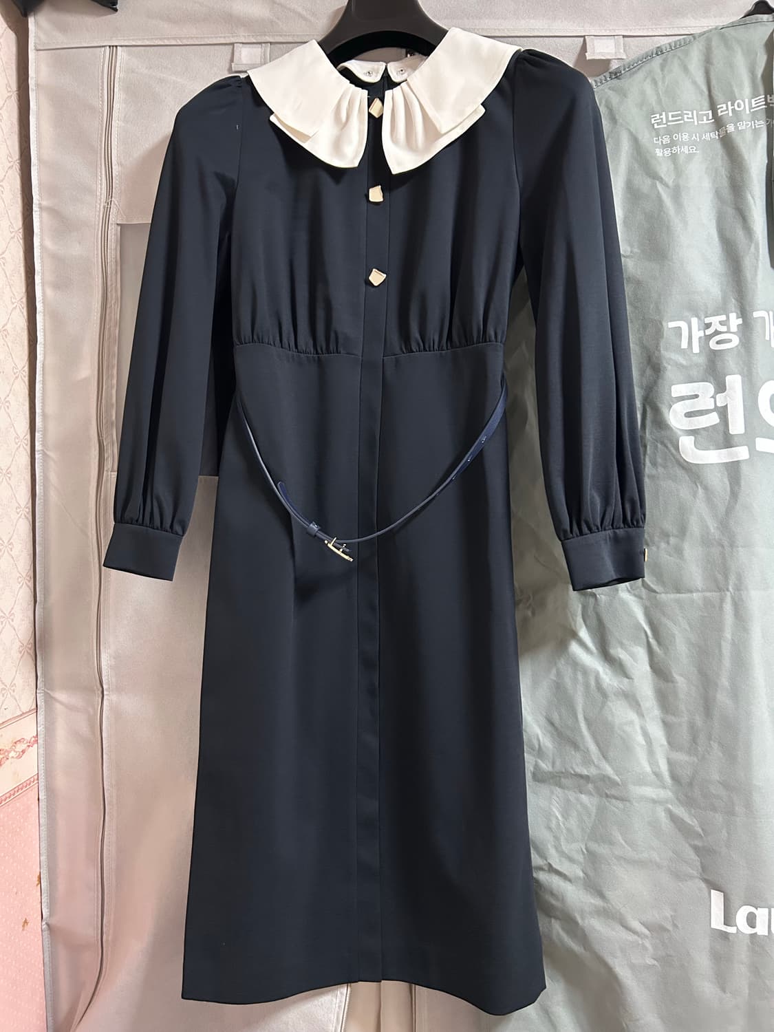satin 벨트세트 원피스 상품이미지3
