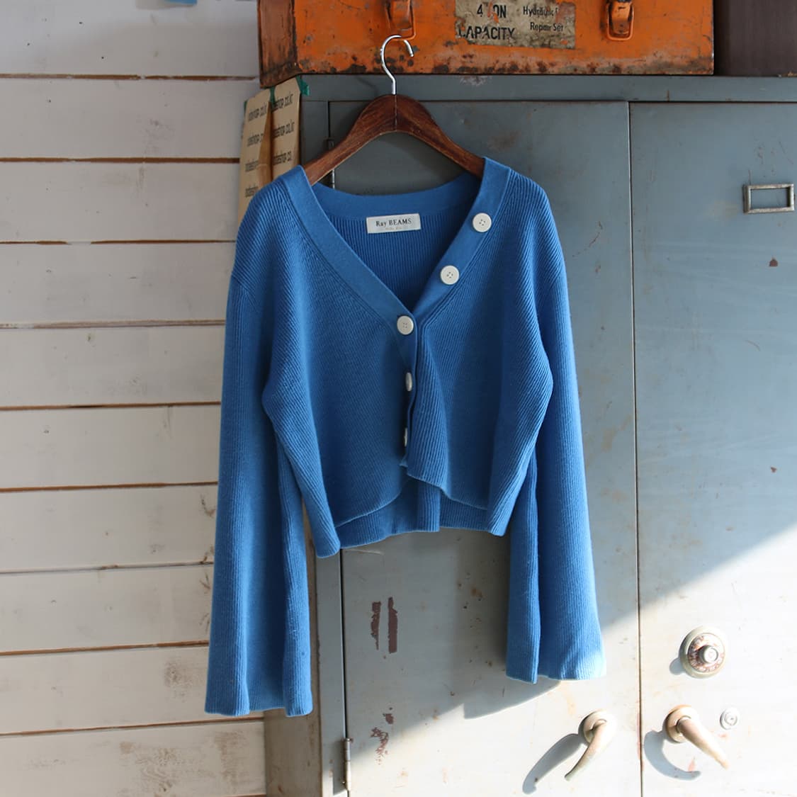 Ray BEAMS 골지 크롭 가디건 (여성용) 상품이미지2