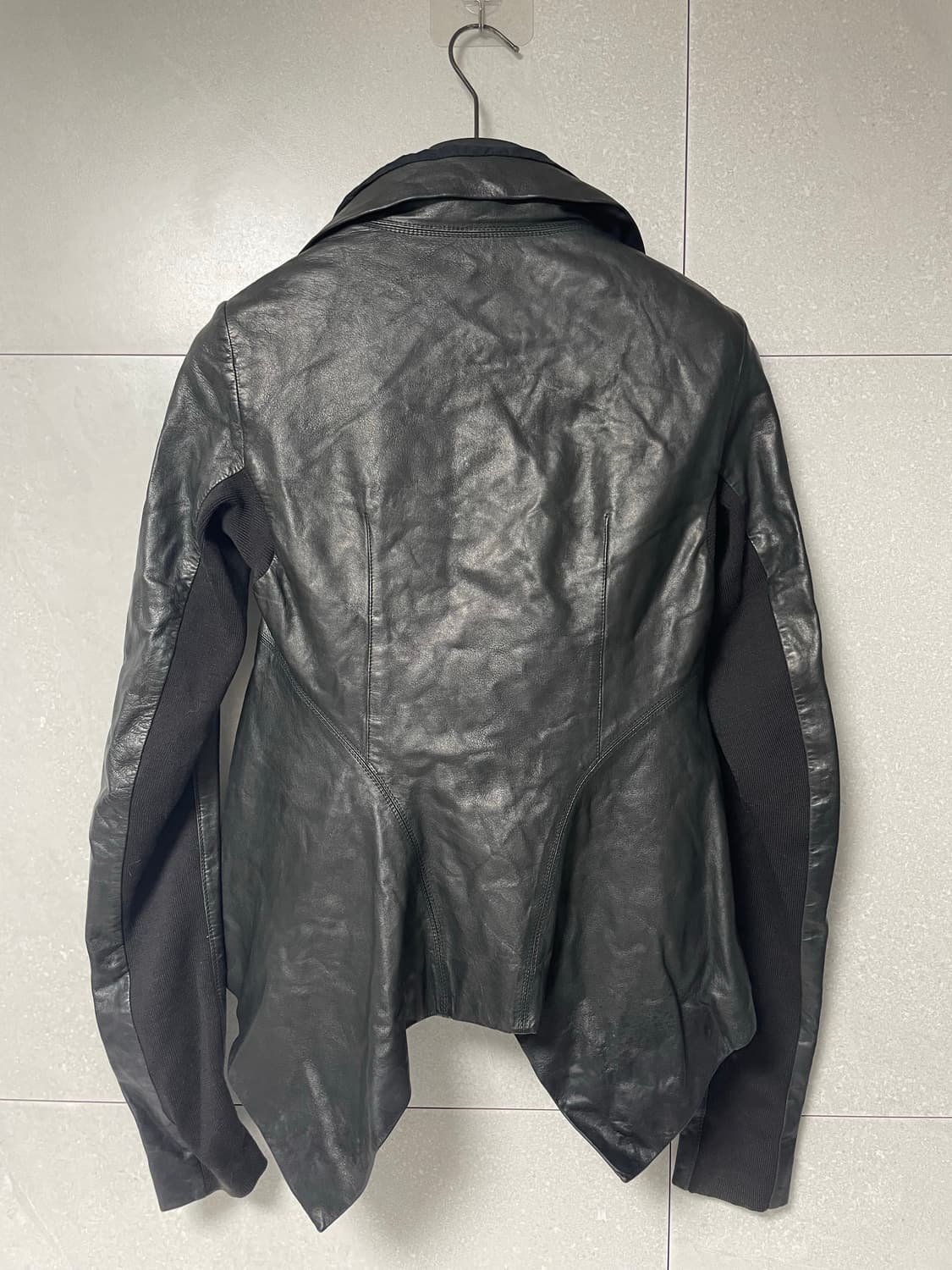 릭 오웬스 나스카 하이넥 레더자켓 상품이미지3