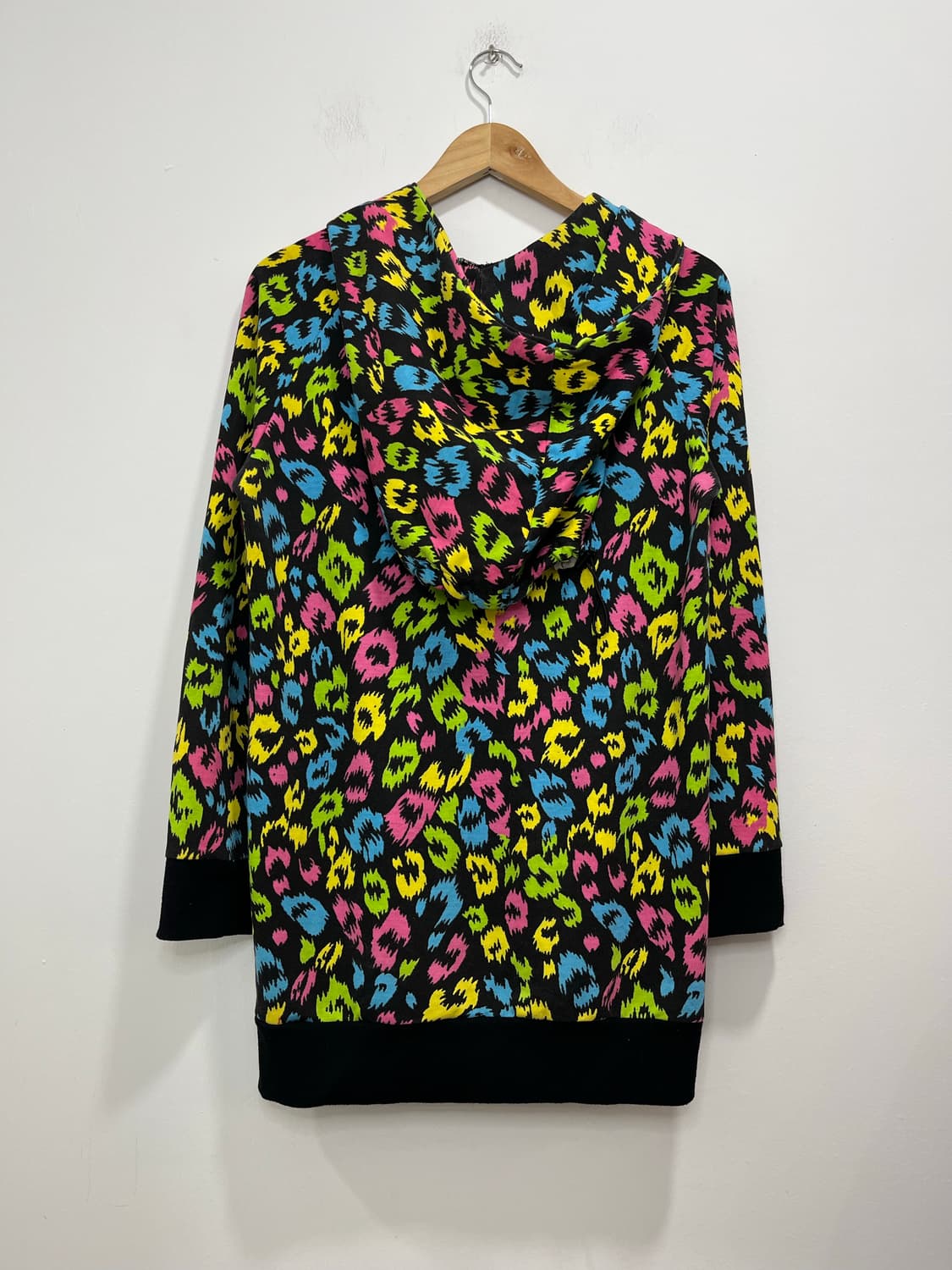 Y2k 갸루 레오파드 호피 넥워머 롱후드집업 상품이미지5