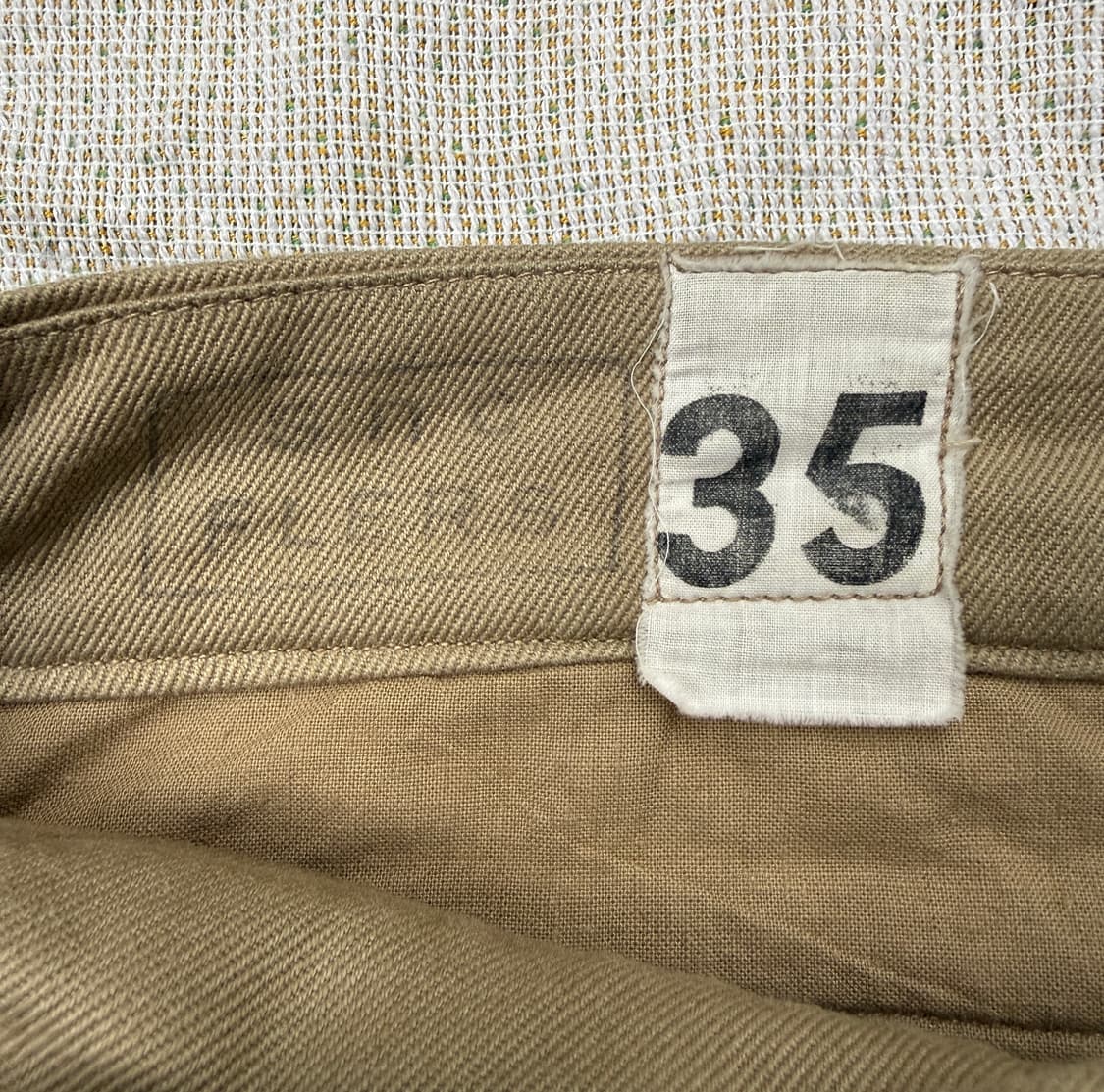 60s 프랑스군 M52 후기형 치노팬츠 35 상품이미지3