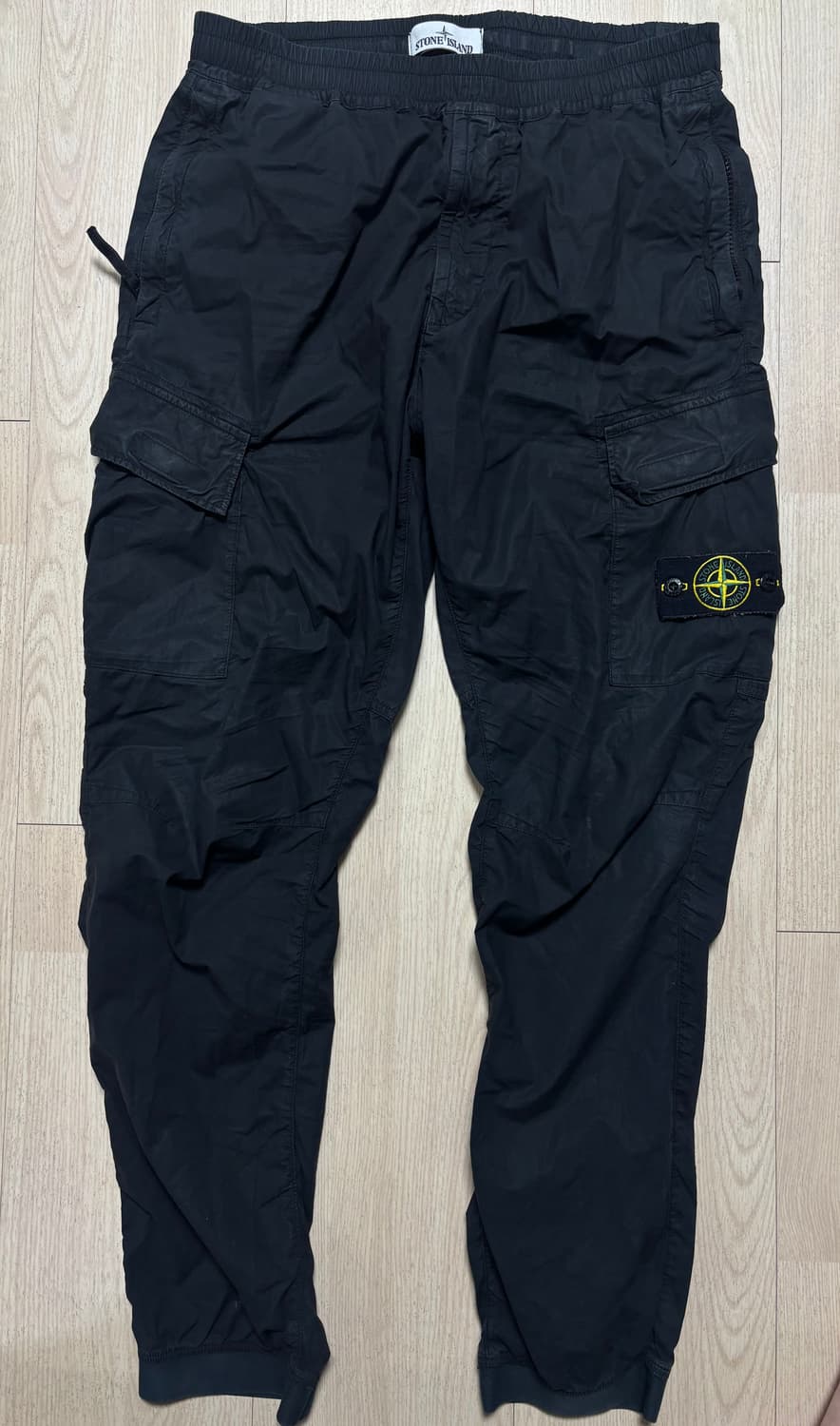 스톤아일랜드 re-t 카고 조거 바지 블랙 33사이즈 상품이미지1