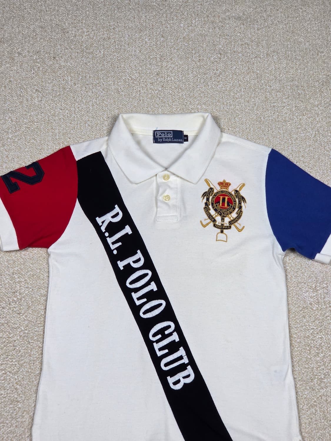 [폴로 랄프로렌] RL 폴로 클럽 사선 배색 카라 티셔츠 | S00070 상품이미지2