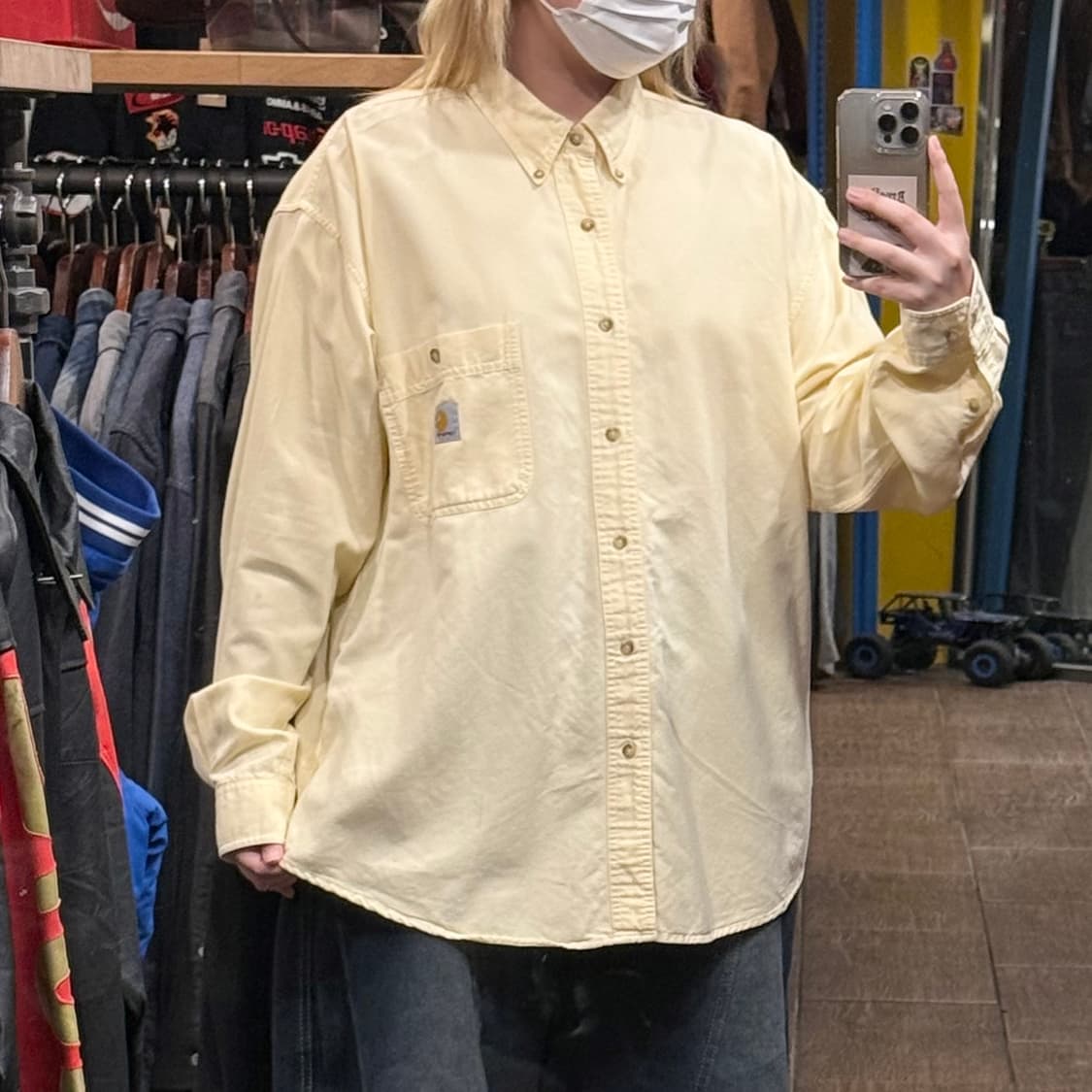 [HI] 칼하트 긴팔 셔츠 옐로우  상품이미지3