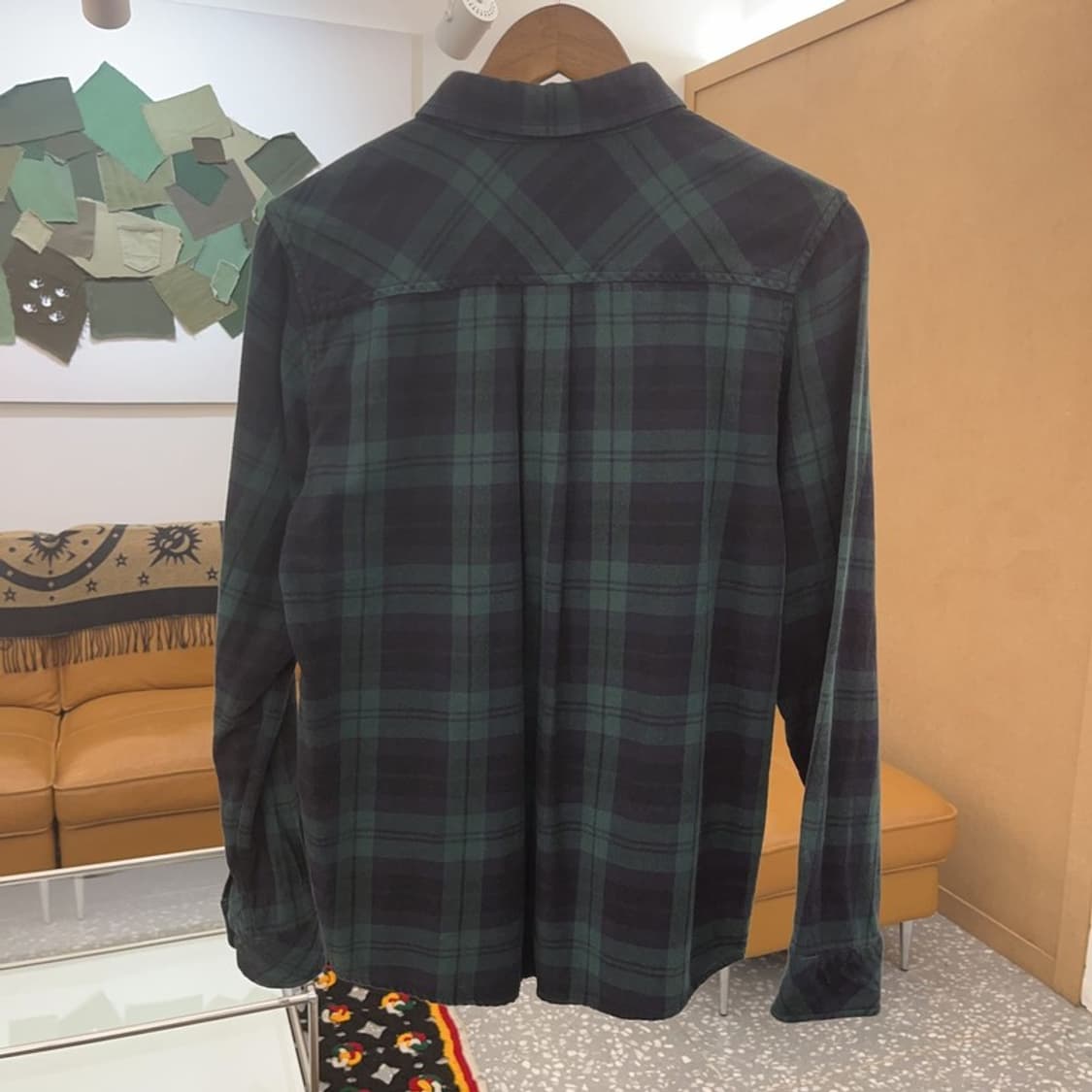 칼하트 WIP 빈티지 타탄체크 딥그린 셔츠 S C08200 상품이미지4