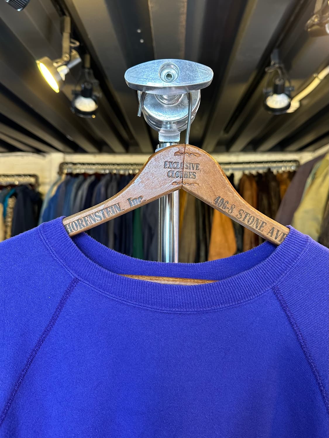 90s 50/50 플레인 스웻셔츠 퍼플 made in usa 상품이미지3
