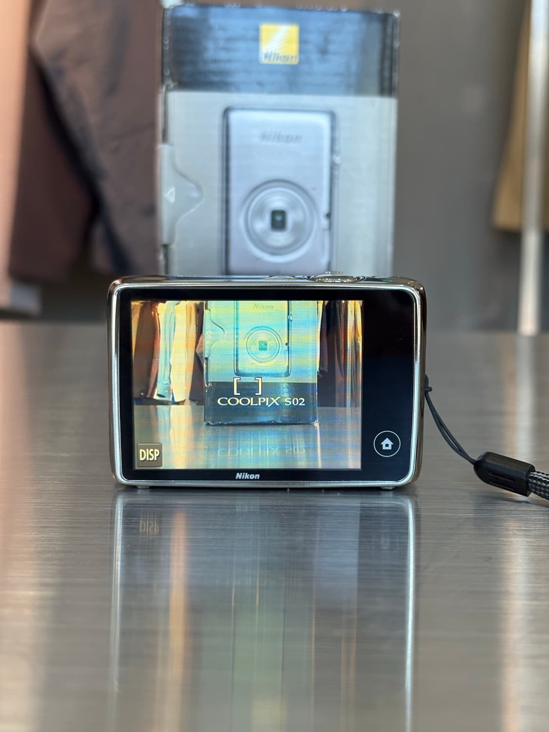 박스O)니콘 쿨픽스 s02 크롬실버 빈티지디카 상품이미지3