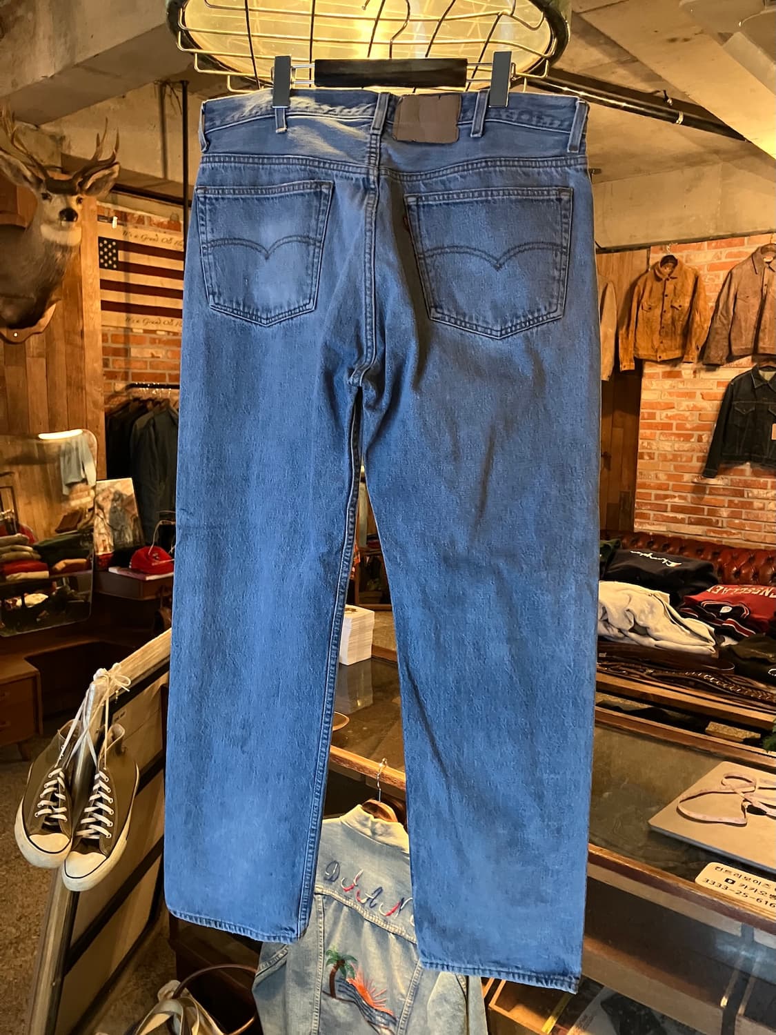 90s USA 발렌시아 리바이스 501 0000 데님 팬츠 상품이미지5