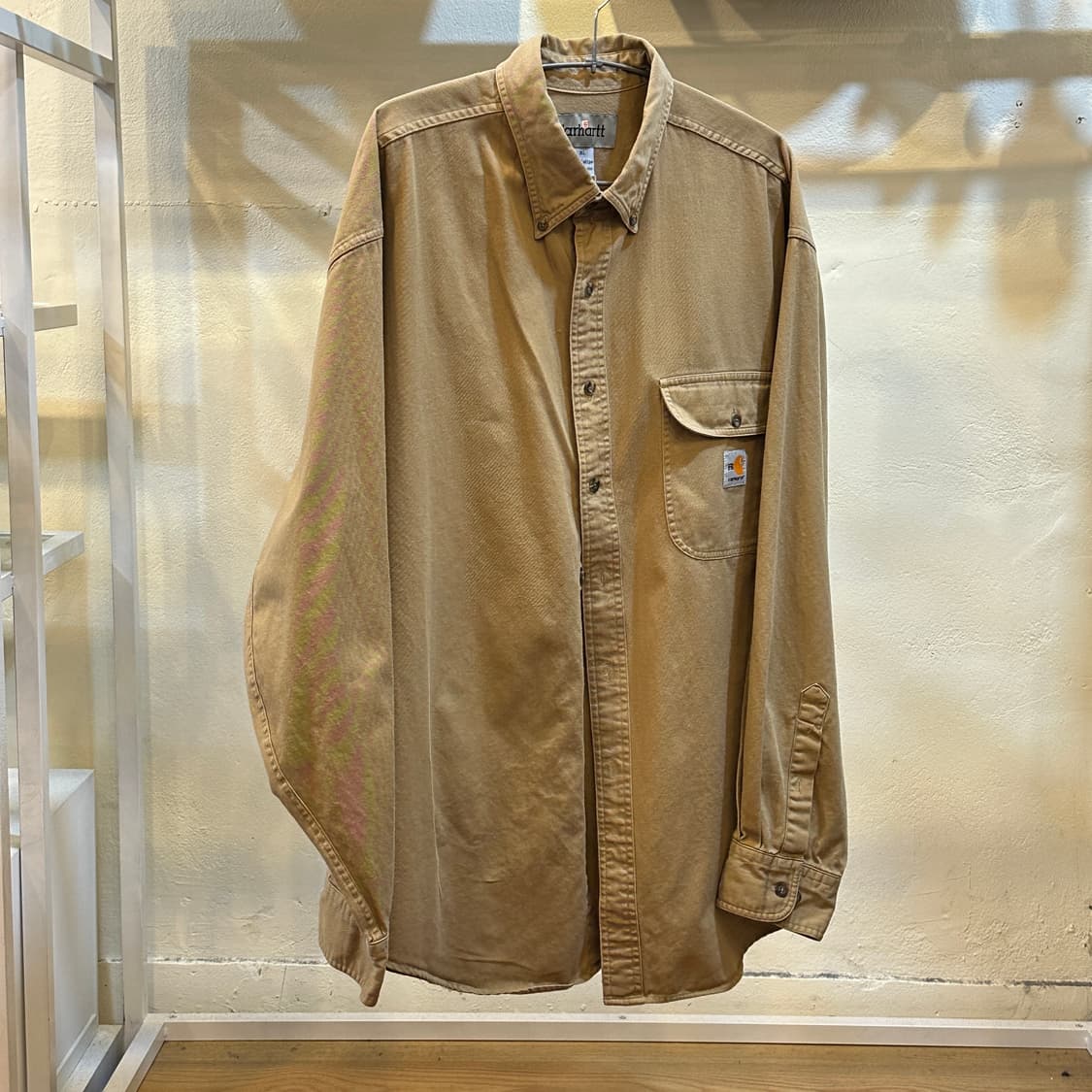 칼하트 브라운 워크 셔츠 XL 상품이미지1