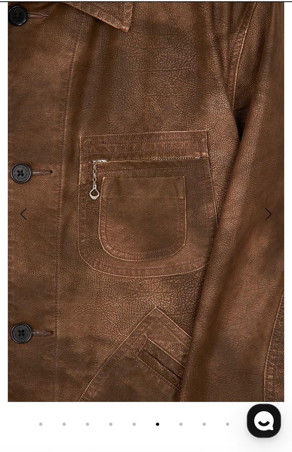 다이리쿠 DAIRIKU Artificial Leather 헌팅 자켓 상품이미지2