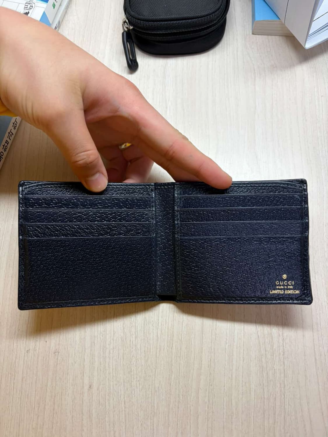 구찌 오피디아 GG 반지갑 베이지/블루 상품이미지4