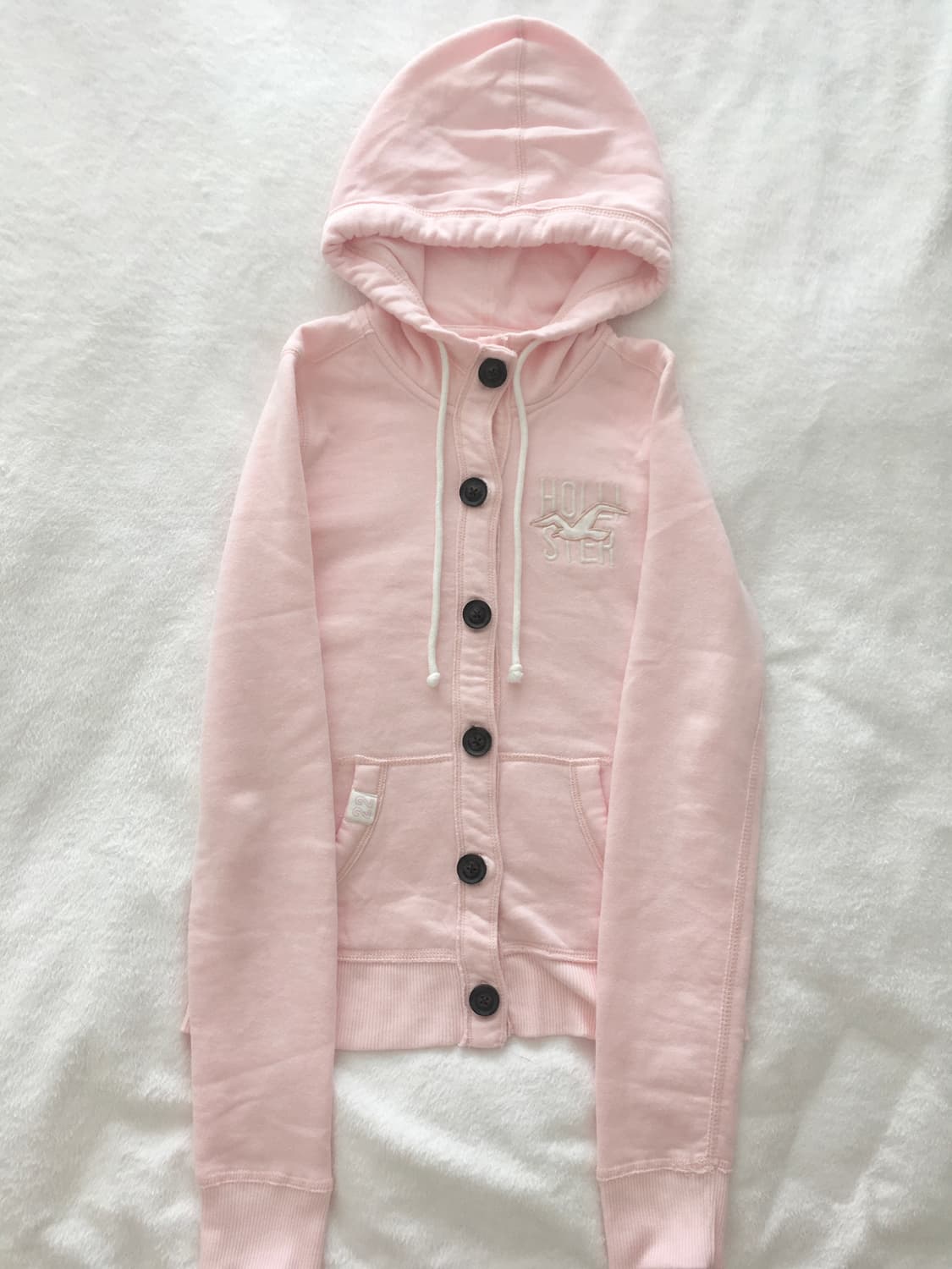 홀리스터 연핑크 버튼업 후드집업 Hollister 히메갸루 핀터레스트 상품이미지10