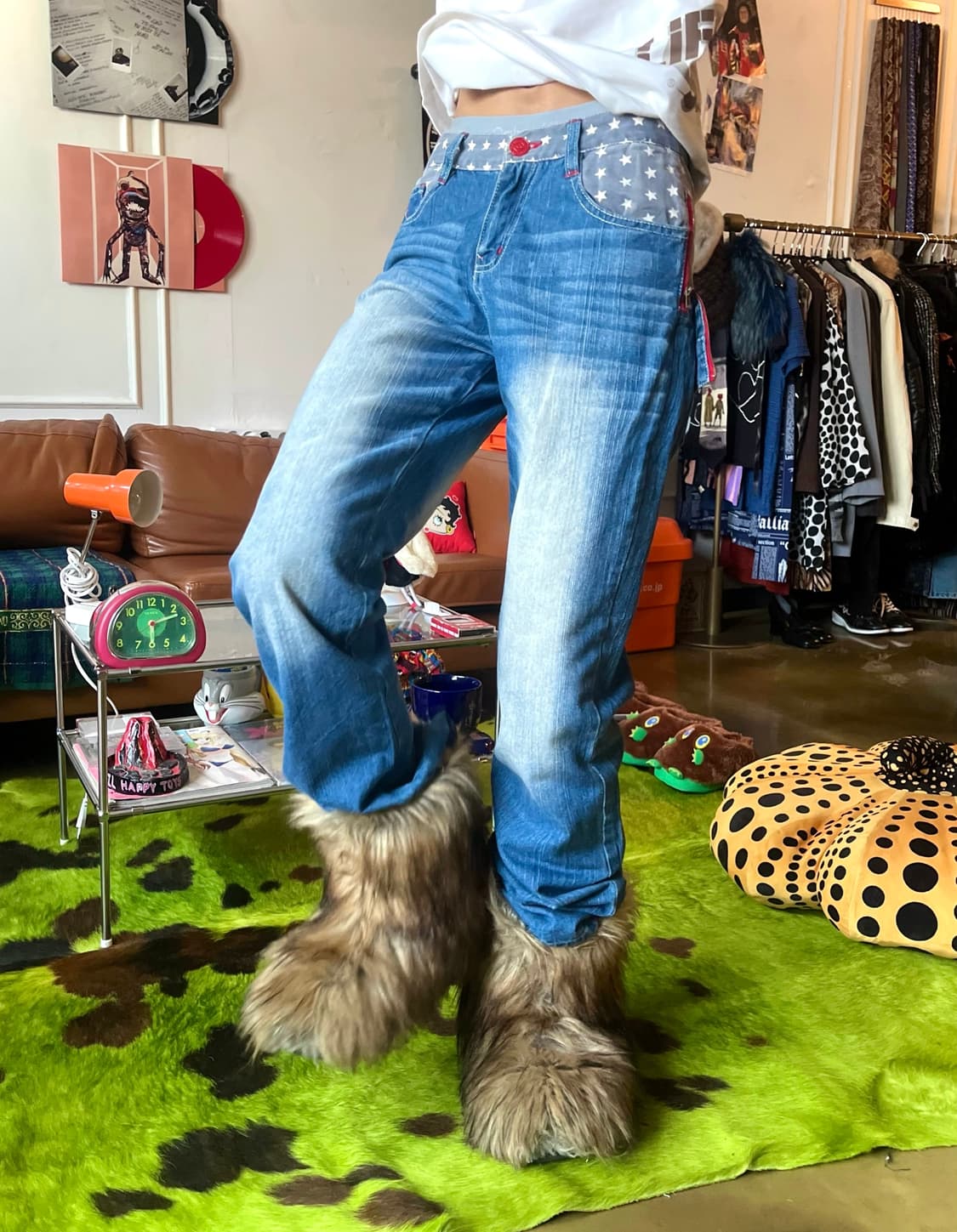 1990s Fiorucci Star Layered Denim Pants 상품이미지2