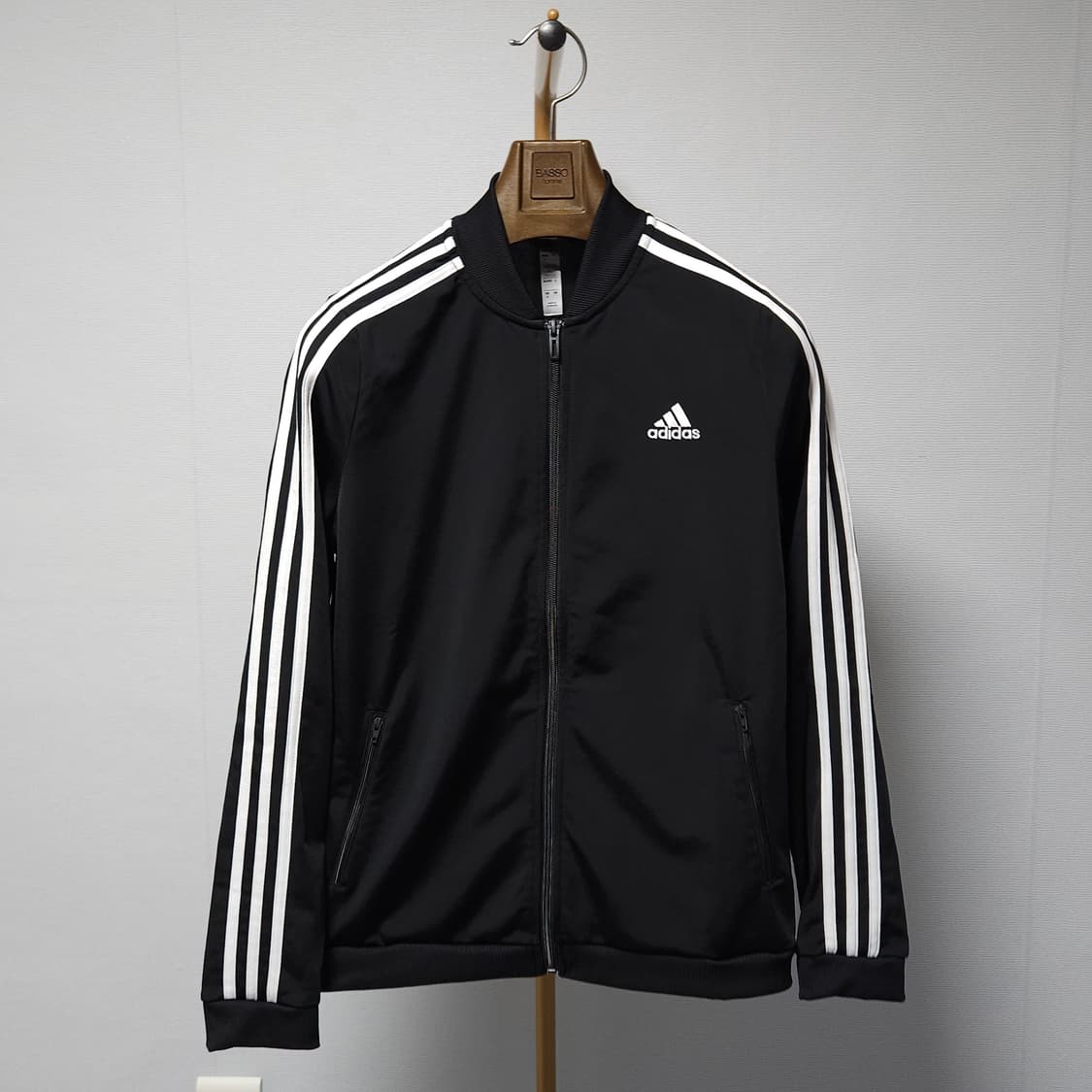 M ) 아디다스 여성 삼선 트랙탑 블랙 상품이미지1