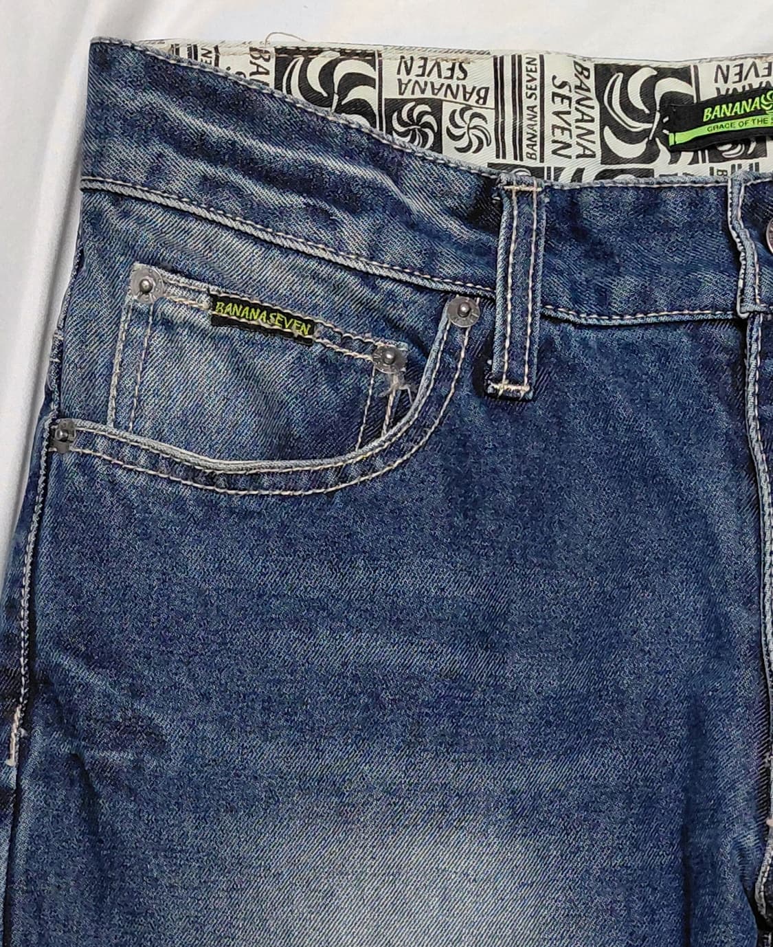 [32] BANANA SEVEN 빅로고 빈티지 데님 팬츠 상품이미지3