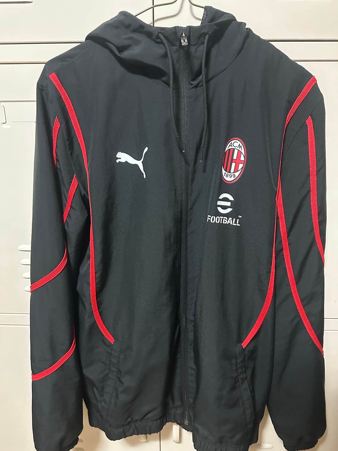 AC밀란 프리매치 우븐 자켓 바람막이 상품이미지1