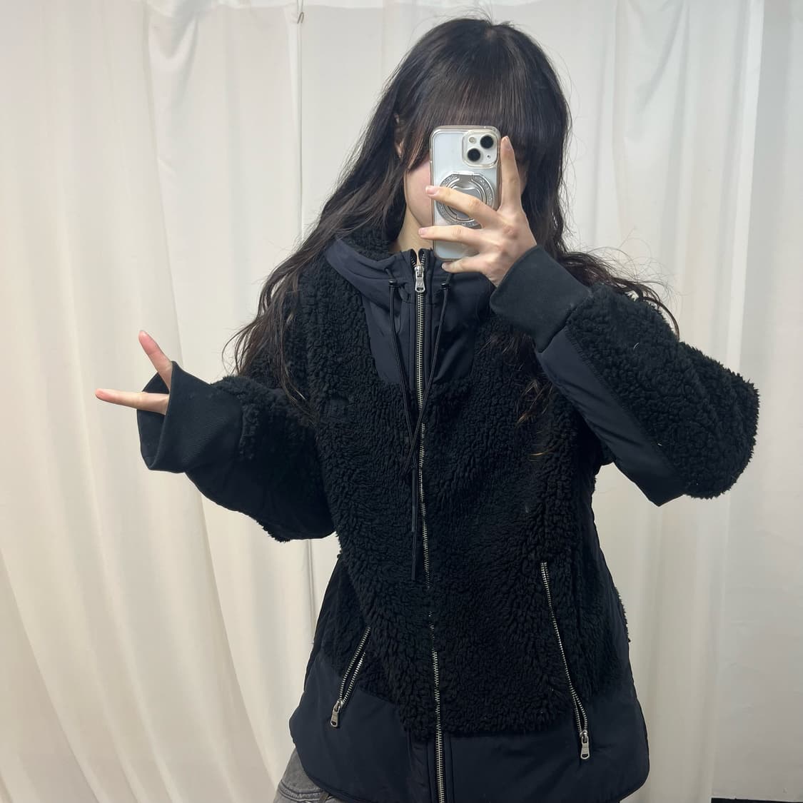 Under Armour Black 2way Fleece 상품이미지2