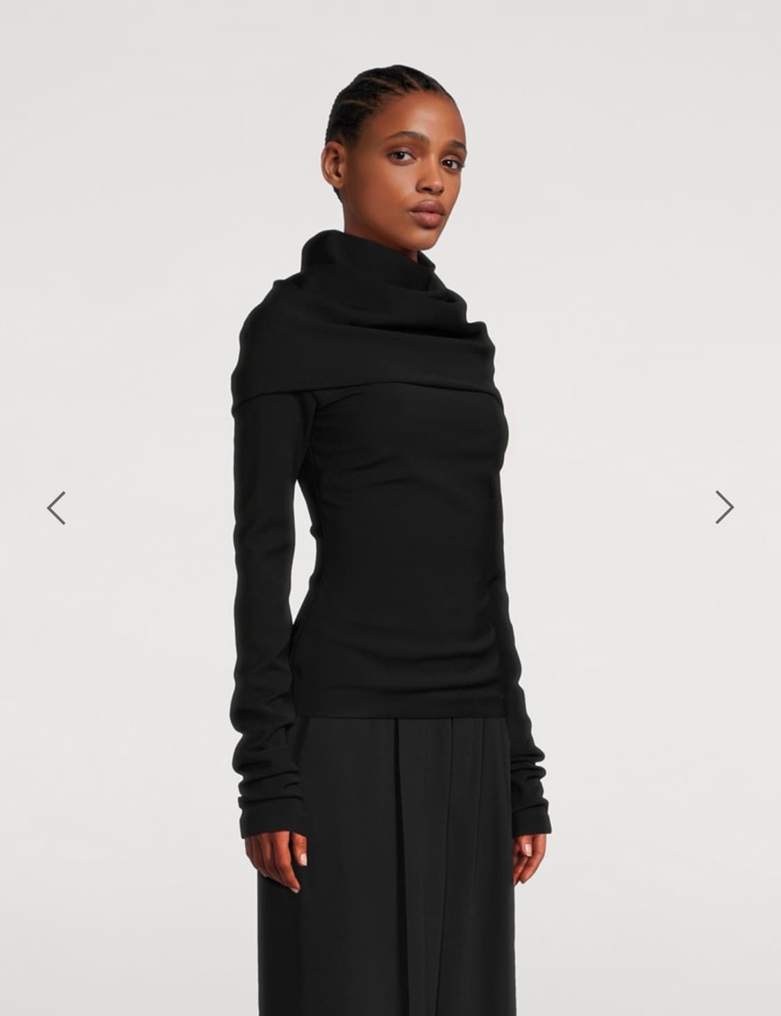 [38]아크네스튜디오 Draped 블라우스/블랙 상품이미지3