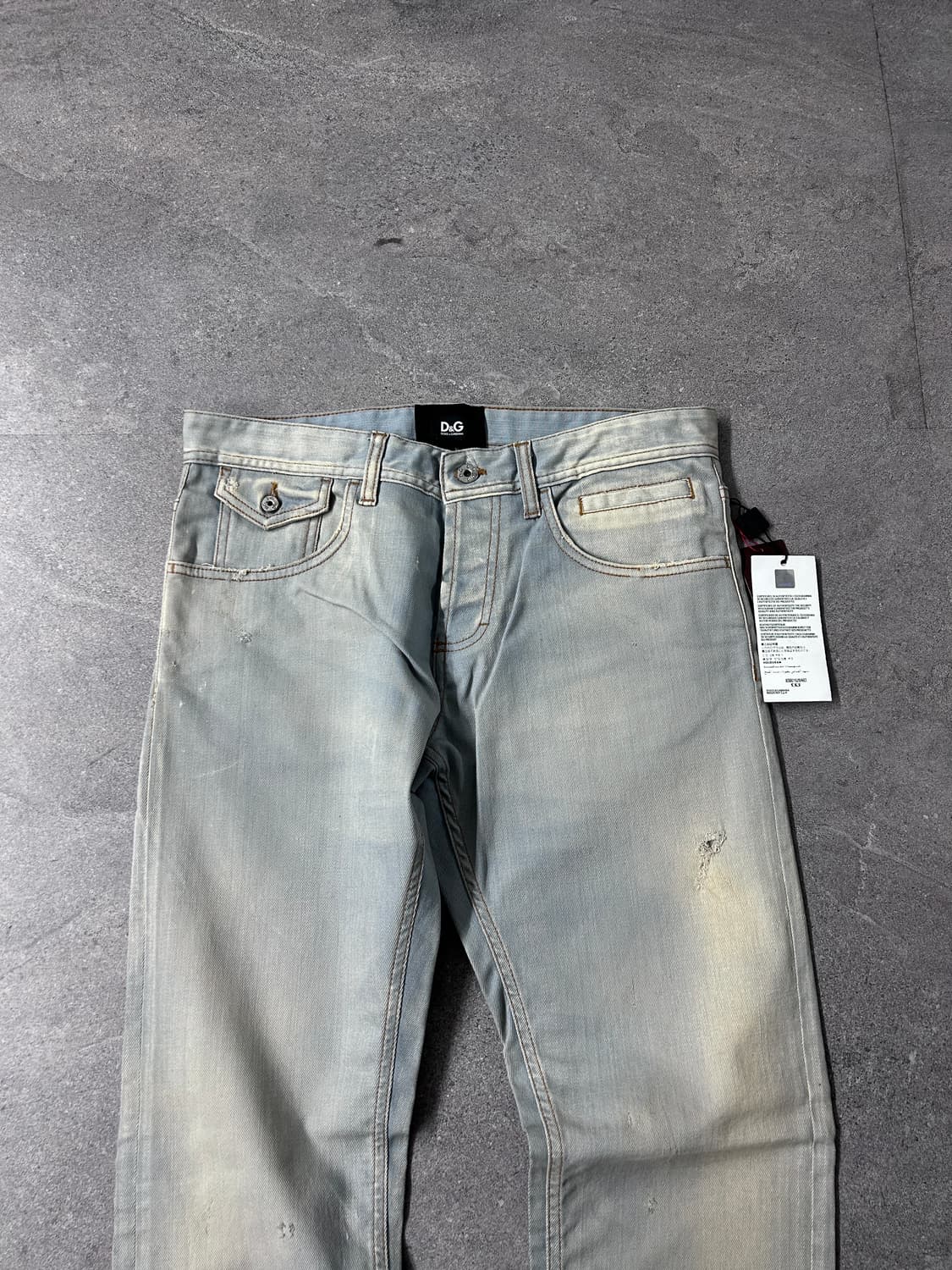 deadstock* 돌체앤가바나 블리치 워싱 데님 팬츠 상품이미지7