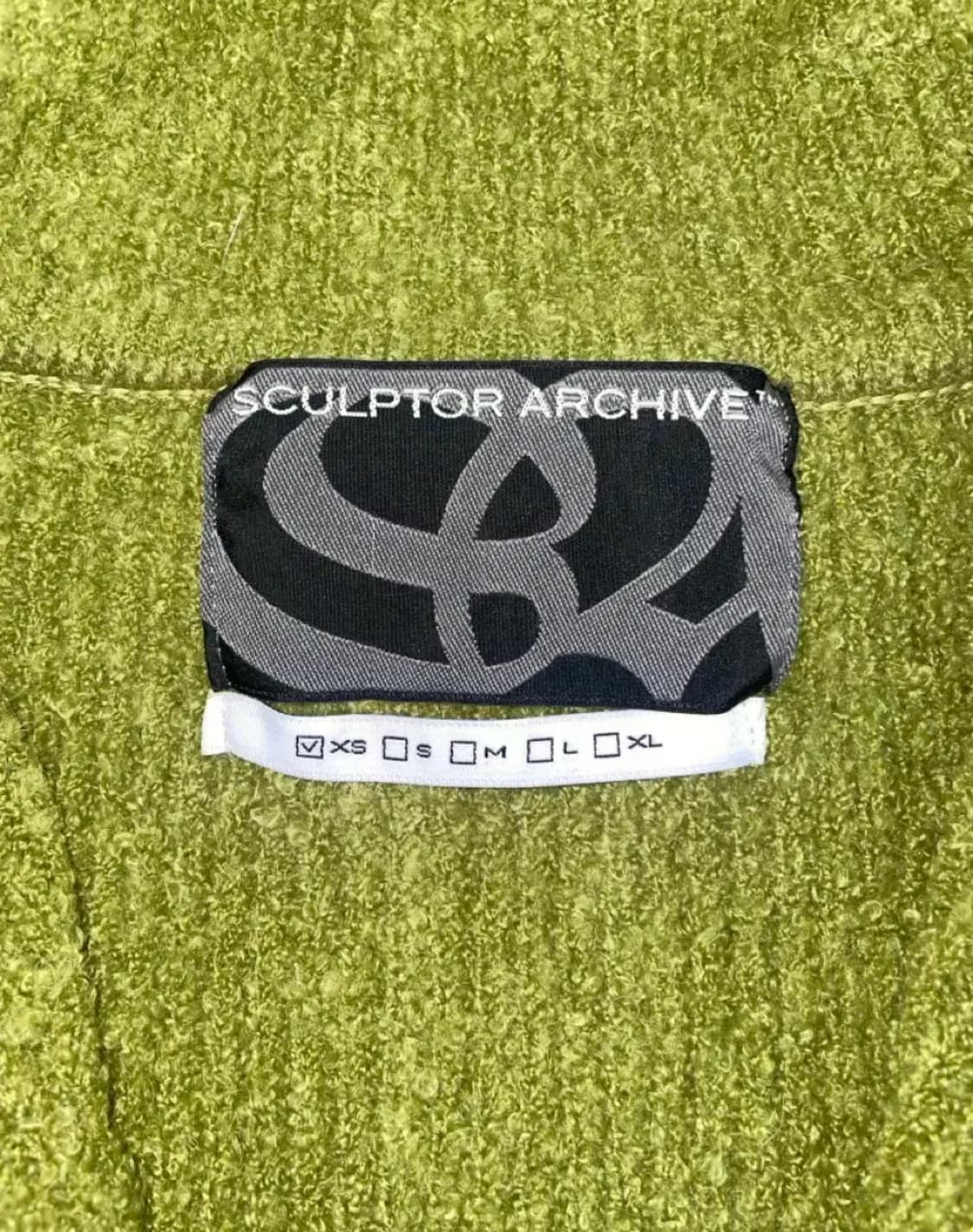 스컬프터 부클 니트 집업 아보카도 XS 상품이미지3