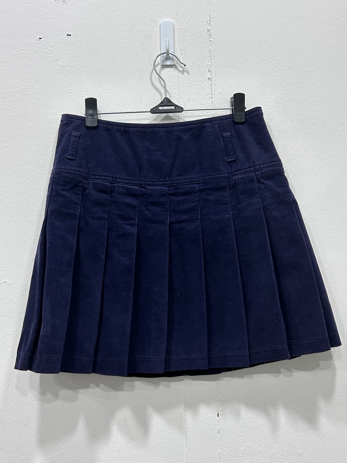 버버리 코듀로이 랩 플리츠 스커트 26인치 상품이미지3