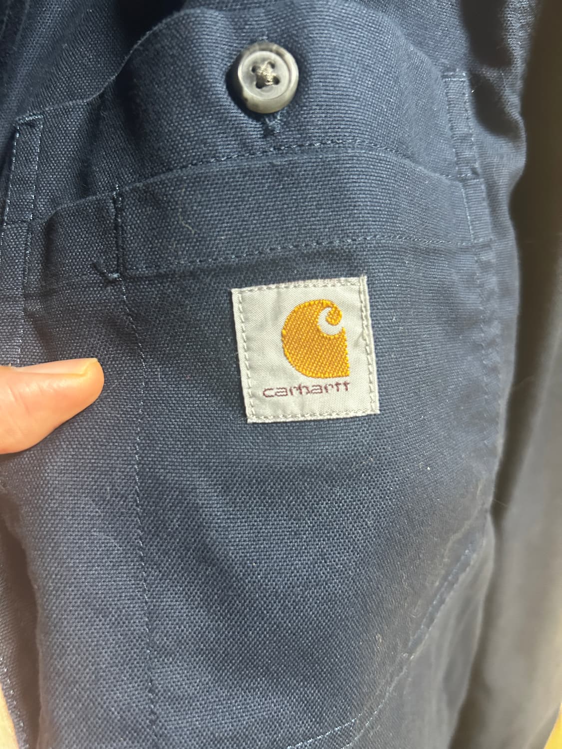 칼하트 셔츠자켓 네이비 상품이미지3