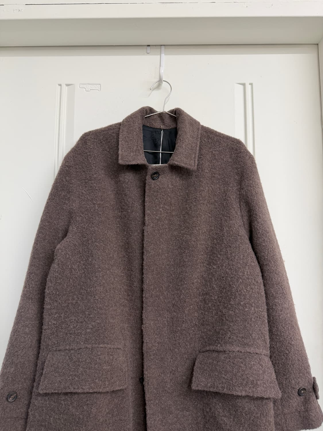 일본빈티지 토프브라운 롱코트 상품이미지7