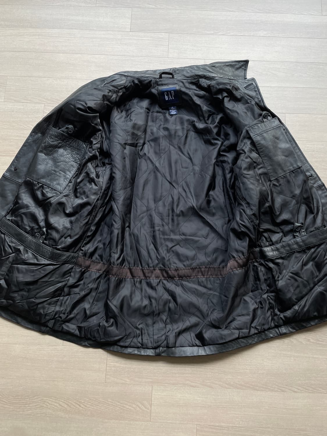 90s 올드갭 레더 카코트 gap carcoat 상품이미지3