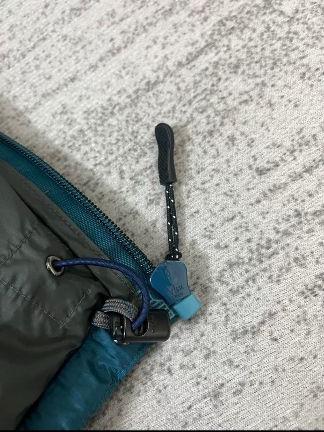 (L)몽벨 알파인 일본 빈티지 경량 다운 패딩 아쿠아블루 상품이미지5