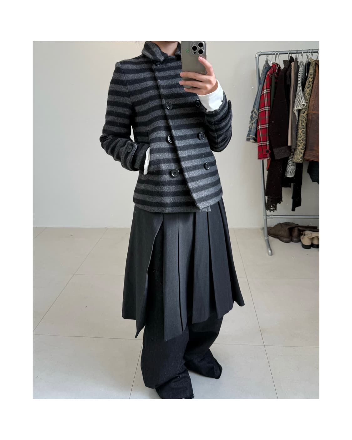 빈티지 스트라이프 자켓 상품이미지1