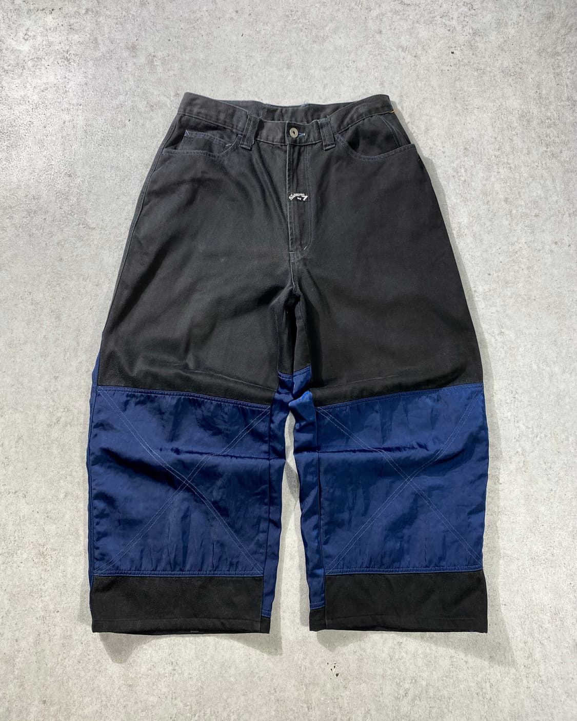 [31] 90s Swinging 7 스윙잉세븐 나일론 배색 와이드 팬츠 상품이미지1