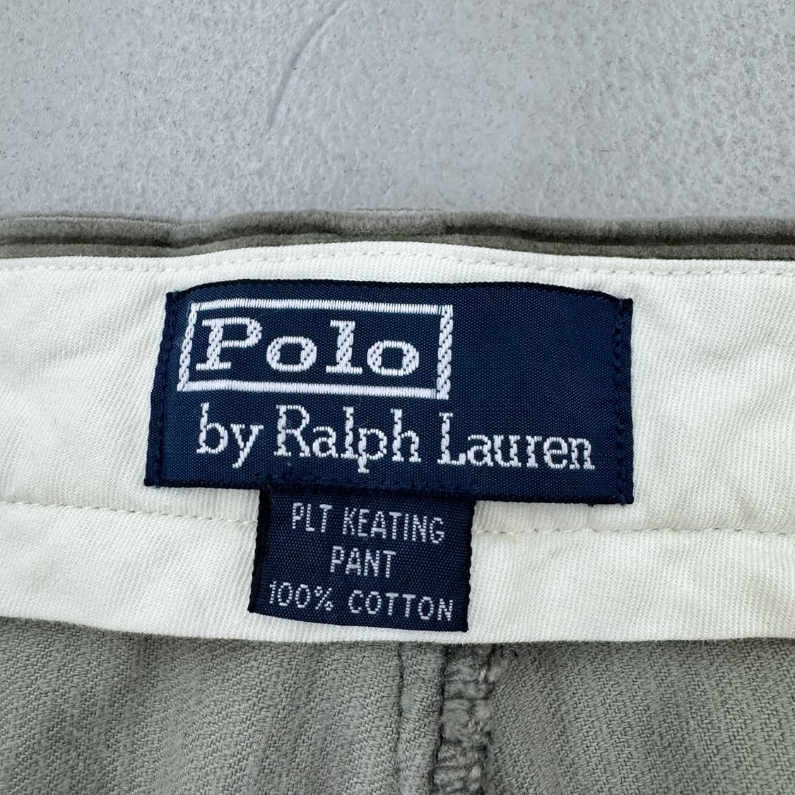 폴로 코듀로이 카키 와이드 코튼 치노팬츠 상품이미지6