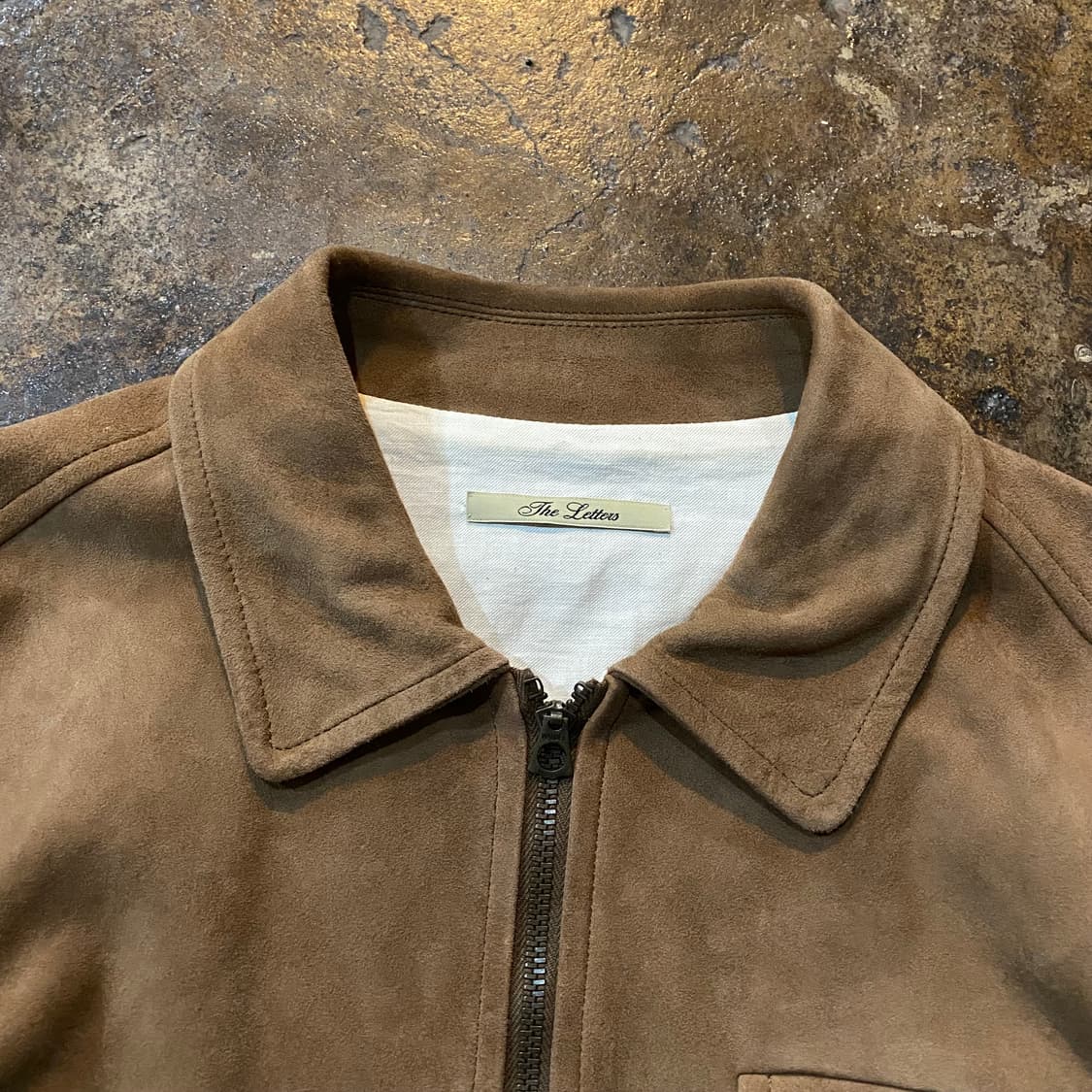 (S) The Letters 스웨이드 가죽 자켓 상품이미지3