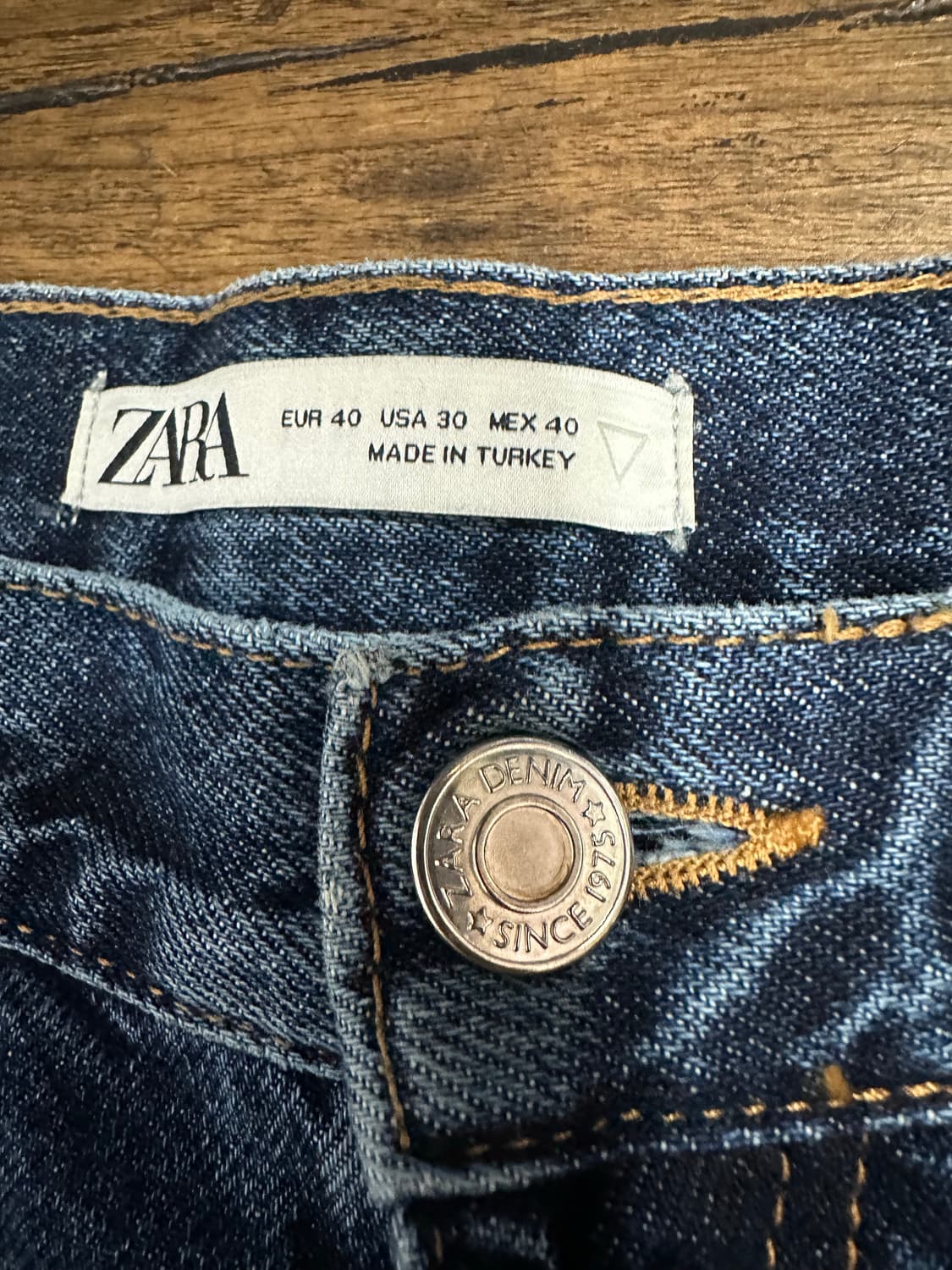 ZARA 벌룬핏 데님 팬츠 실측32 상품이미지5