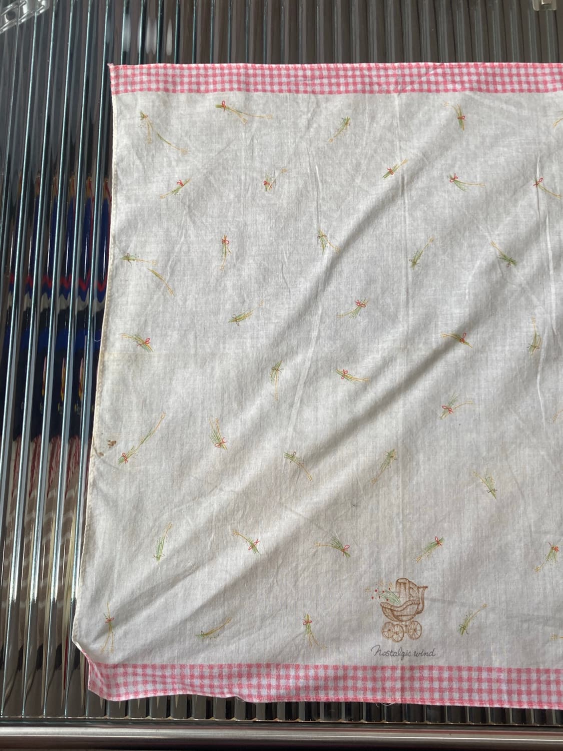 빈티지 체크 포인트 손수건 상품이미지4