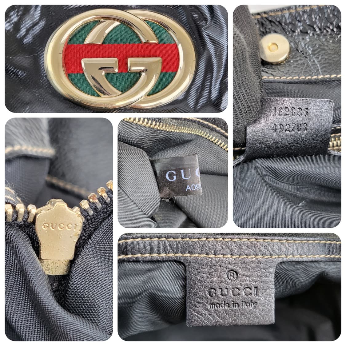 정품 구찌 브릿 다이아럭스 코팅 캔버스 호보백 상품이미지9