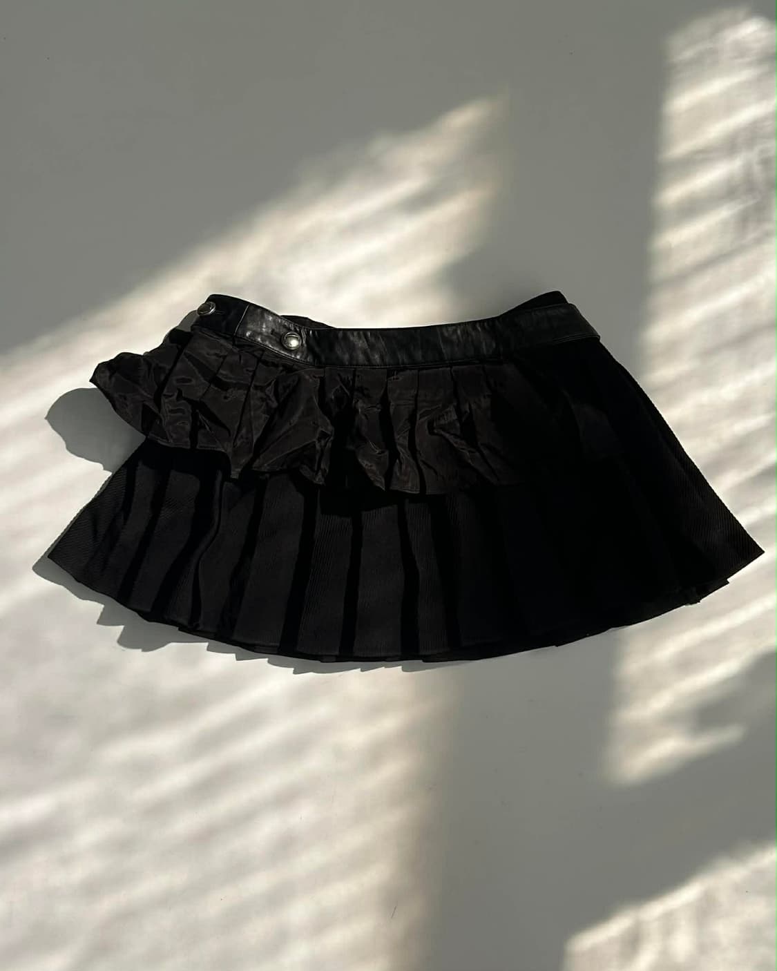 앤더슨 벨 플리츠 벨트 더블 스커트 상품이미지5