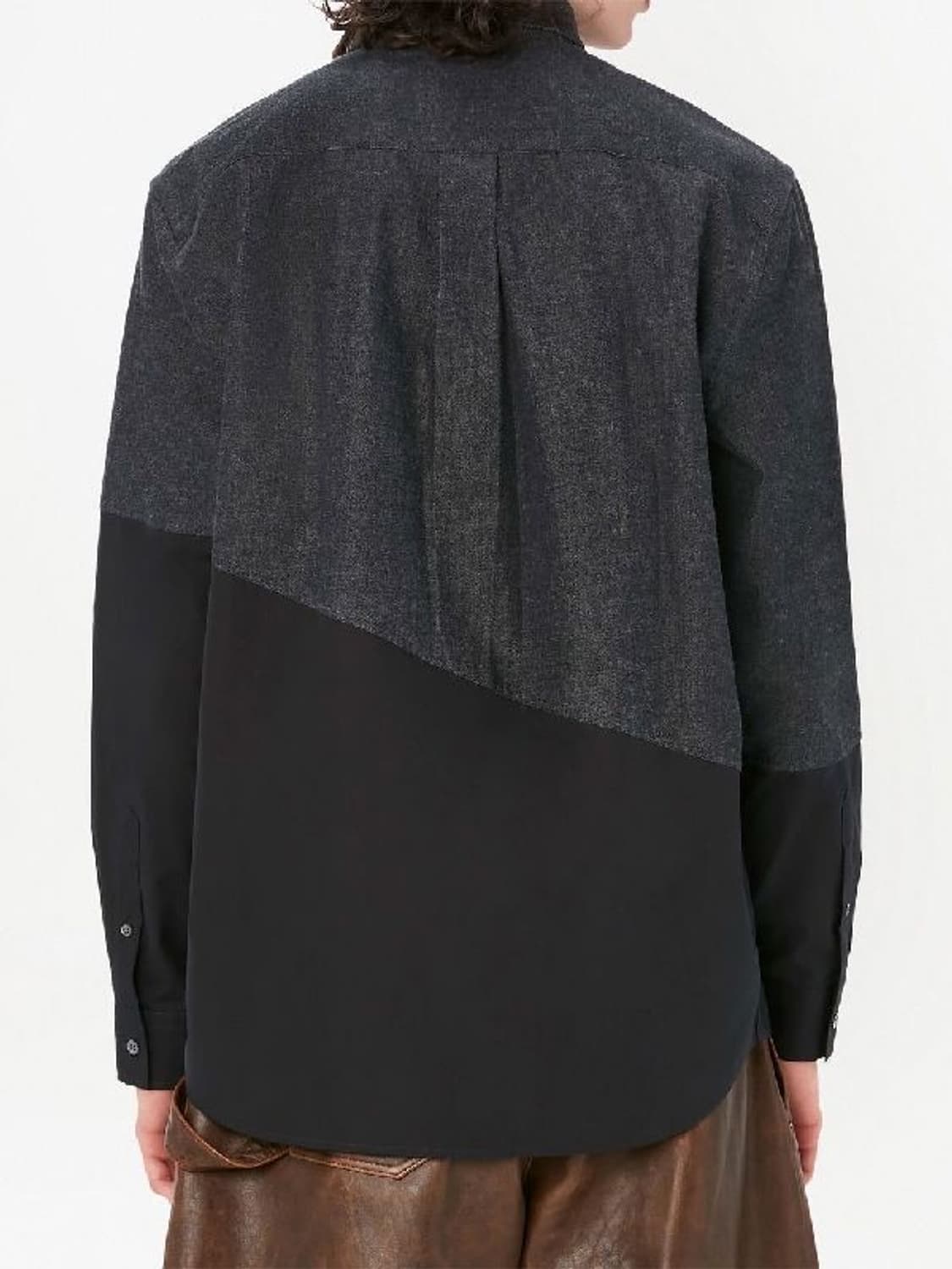 jw anderson 바이컬러 패치워크 셔츠 상품이미지3