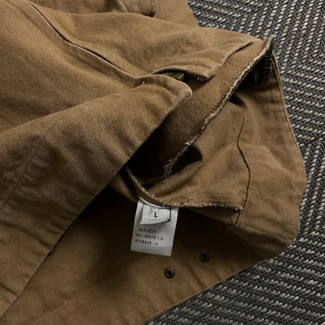 빈티지 올드스쿨 캔버스 워크 자켓 브라운y 3889 상품이미지5