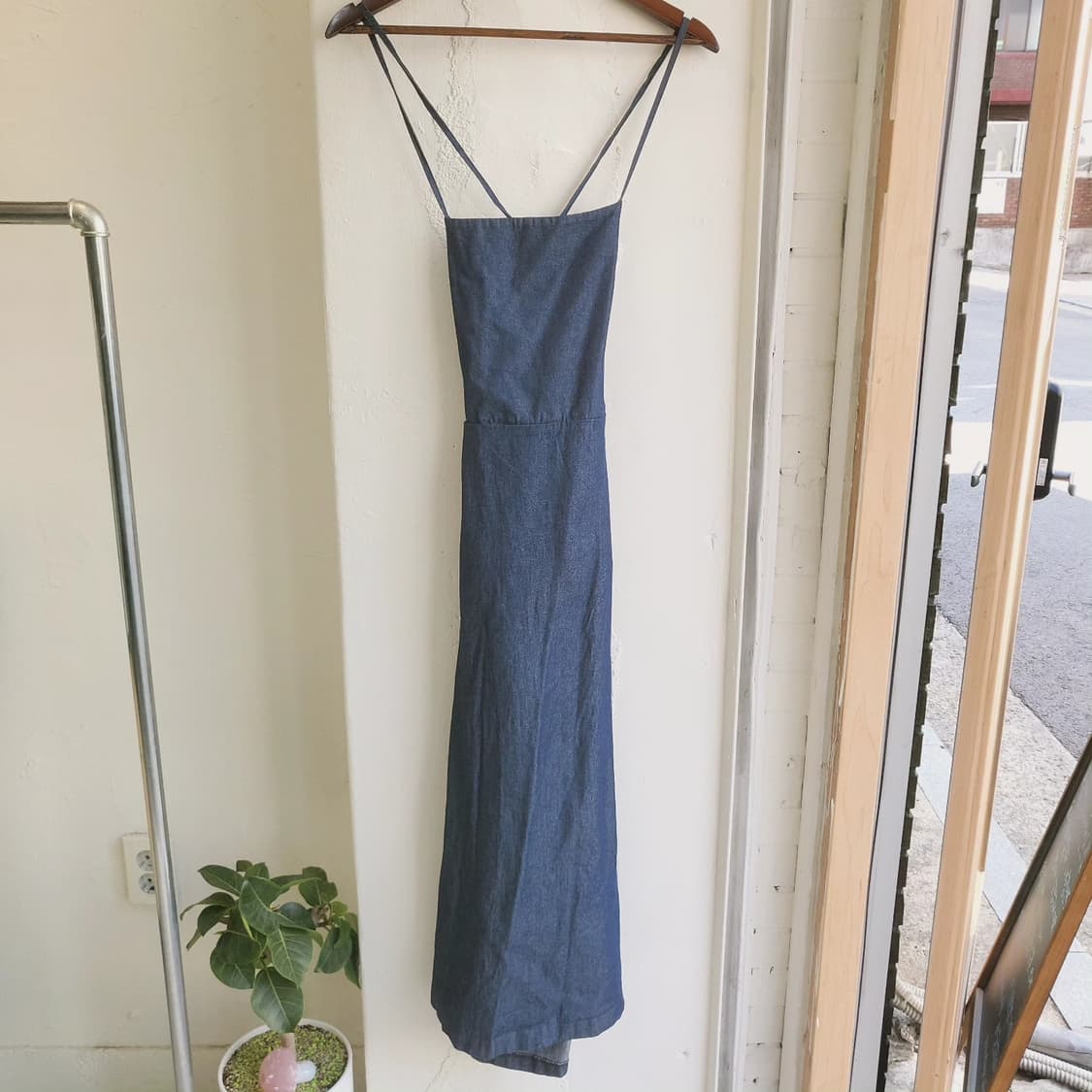 생지데님 에이프런 원피스 상품이미지6