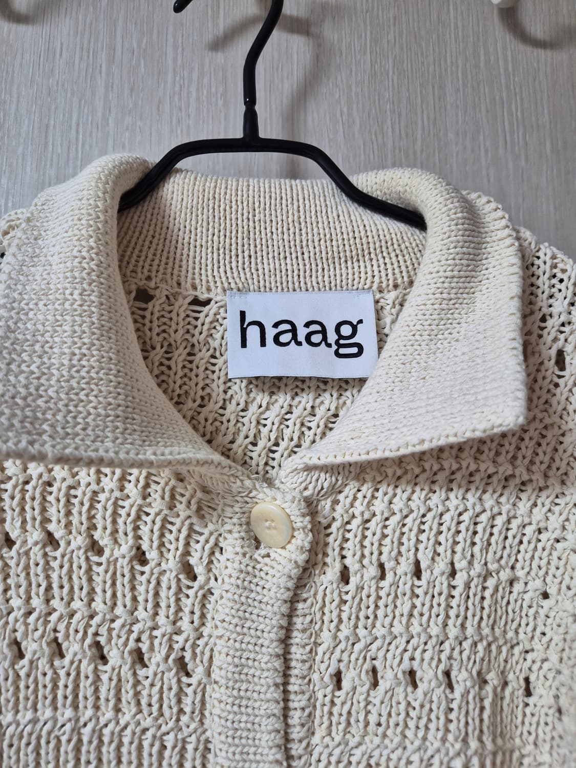 헤이그  haag 크로셰 니트 가디건  (에크루) 상품이미지4