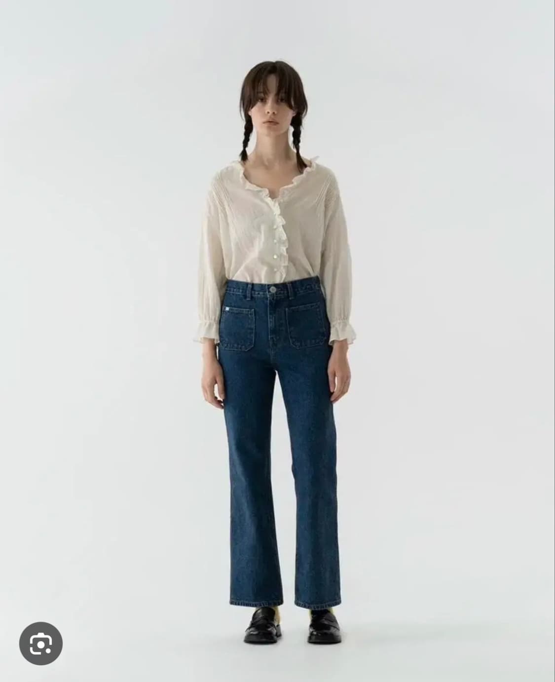 비아플레인 빅토리아프릴블라우스 민트색 ribbonbit 시엔느 파르벵 상품이미지3