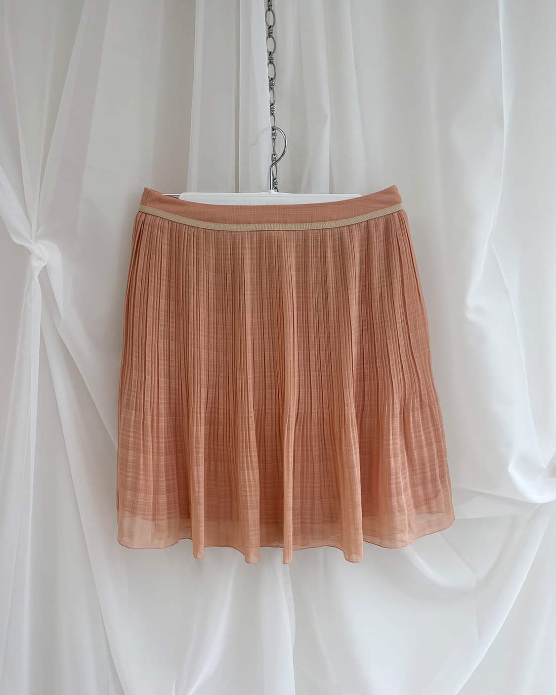 SOUP blush veil pleats midi skirt 상품이미지4