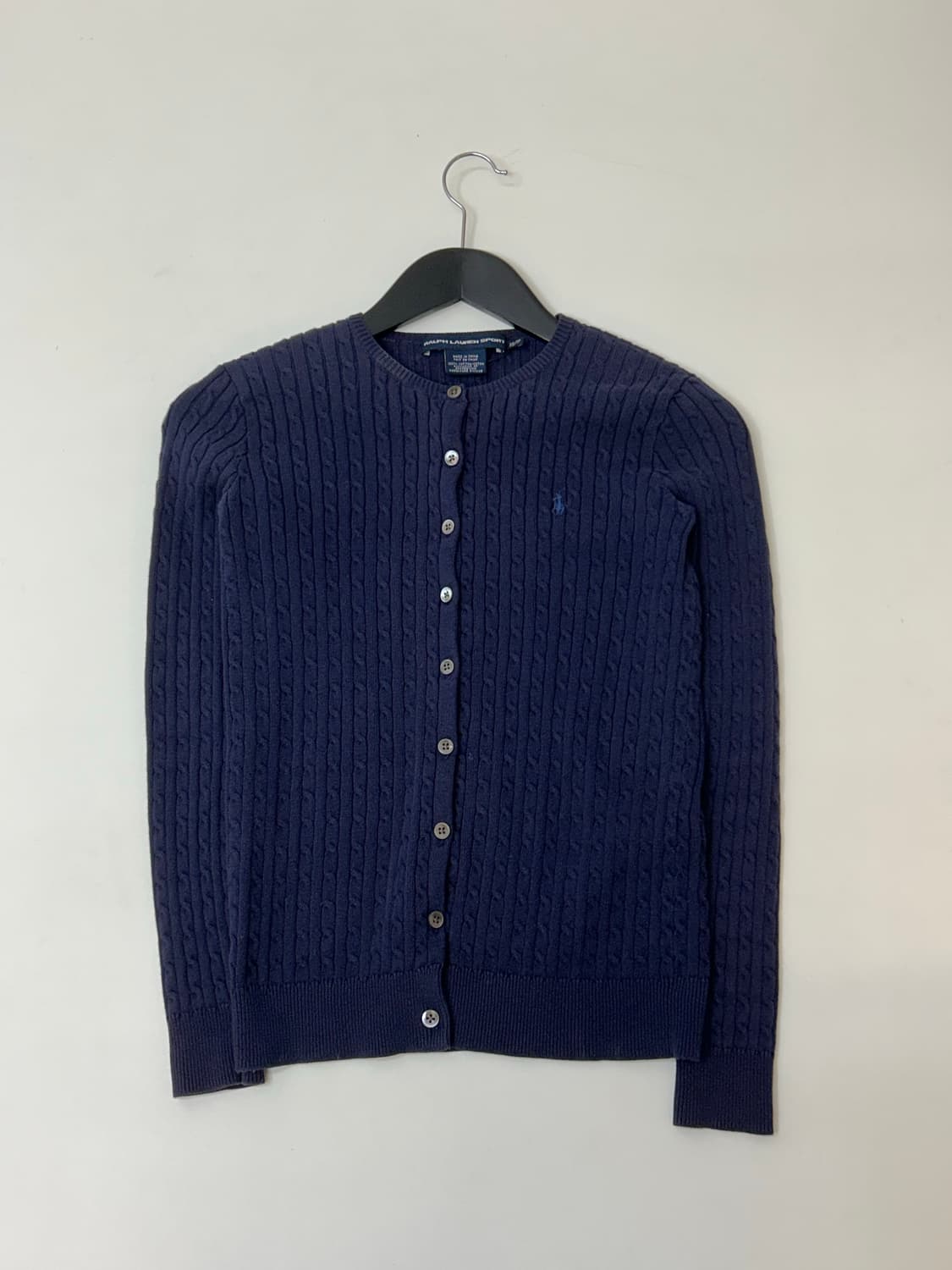 Ralph Lauren sport 네이비 케이블 니트 가디건 상품이미지2