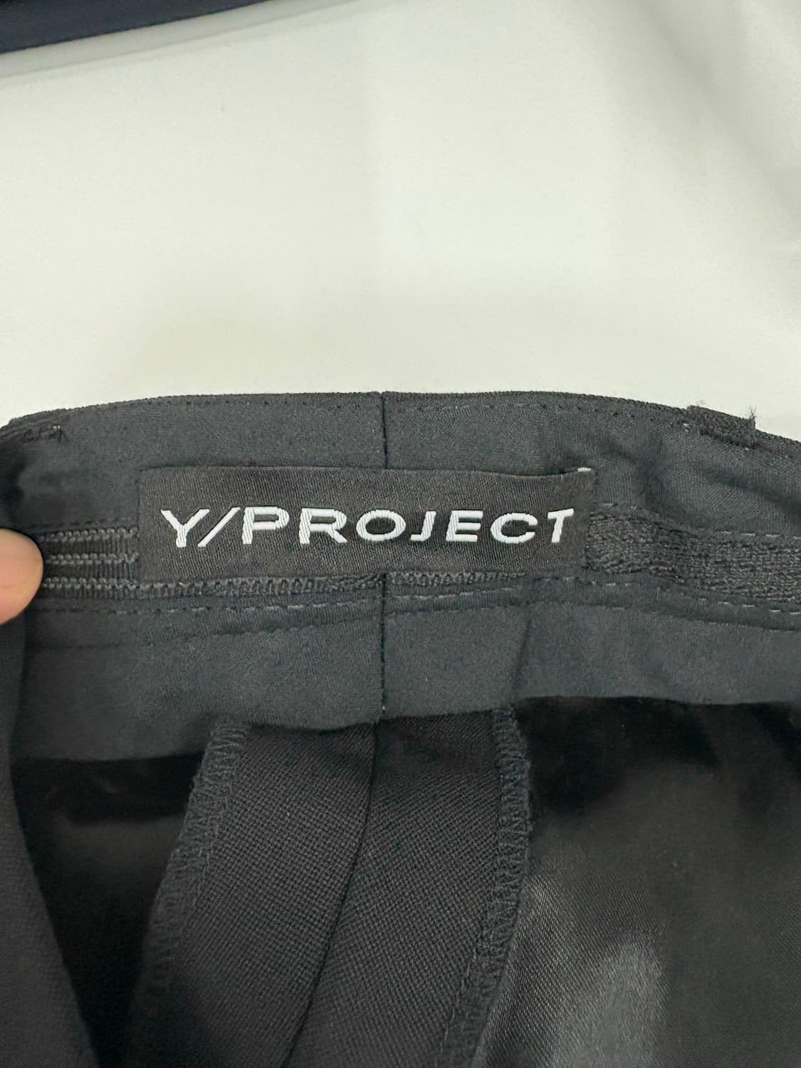 Y/project 블랙 슬랙스 팬츠 상품이미지5