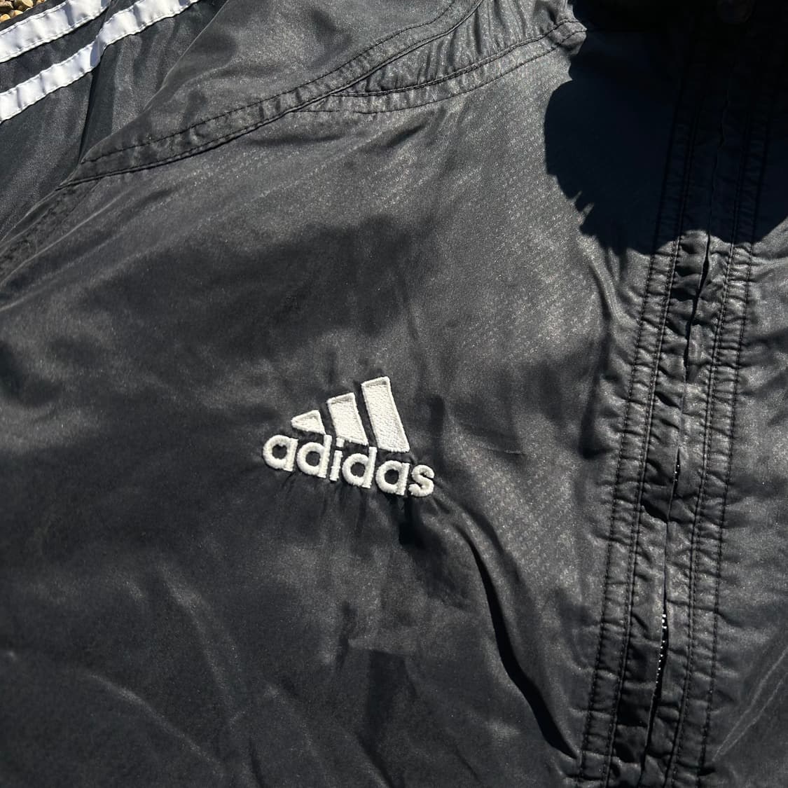 아디다스 블랙 바람막이 패딩 자켓 상품이미지5