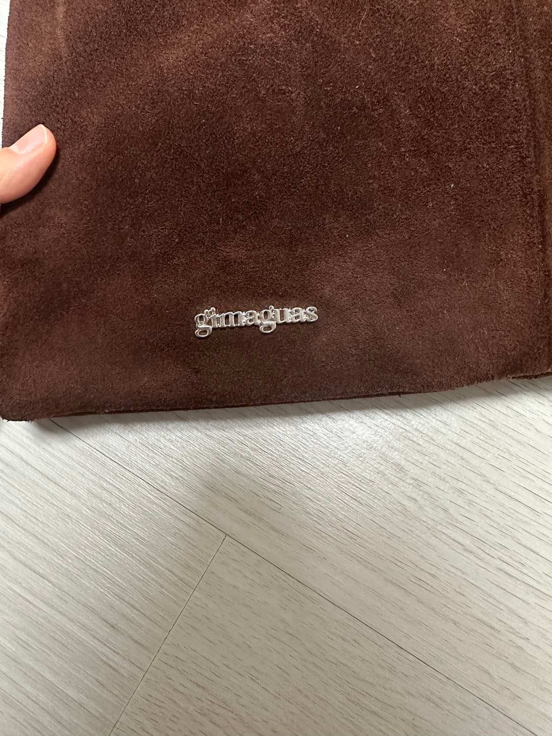 기마구아스 브라운 스웨이드 숄더백 상품이미지3