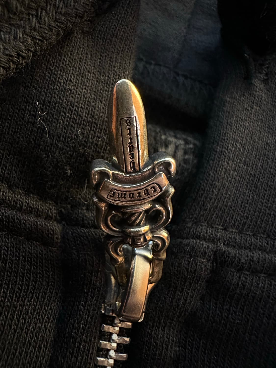 크롬하츠 블루 버티컬 후드집업 M 상품이미지3