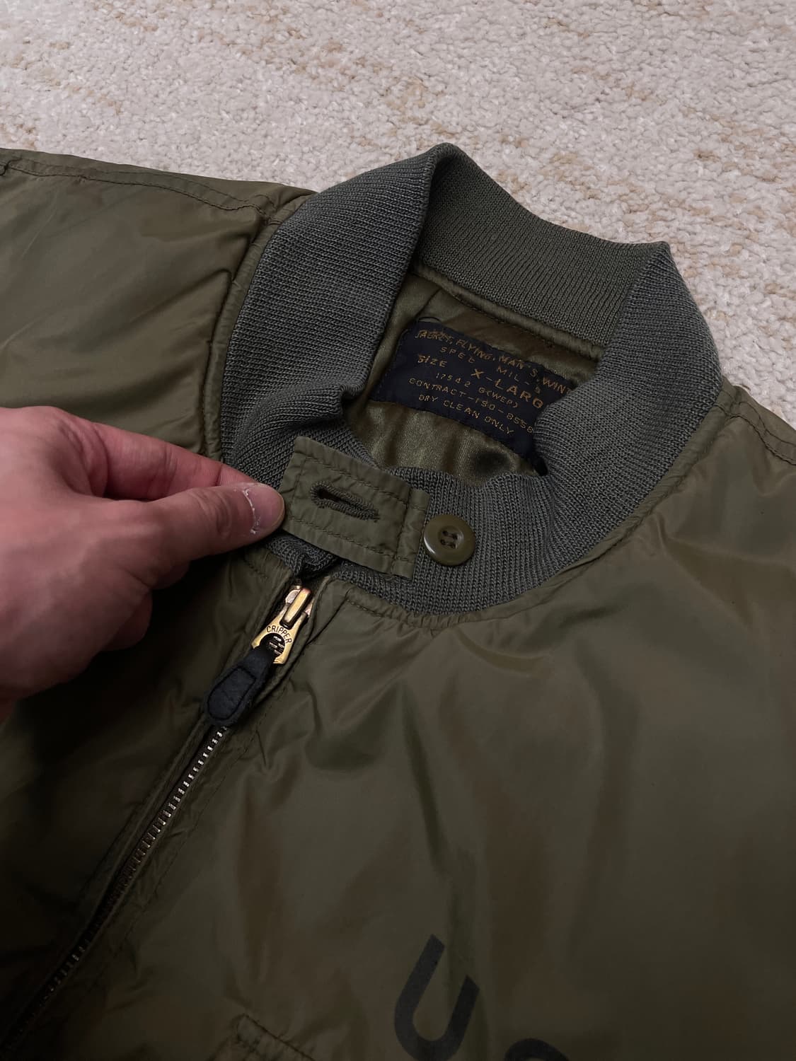 [XL] 밀리터리 U.S NAVY G-8 WEP 플라이트 자켓 상품이미지4