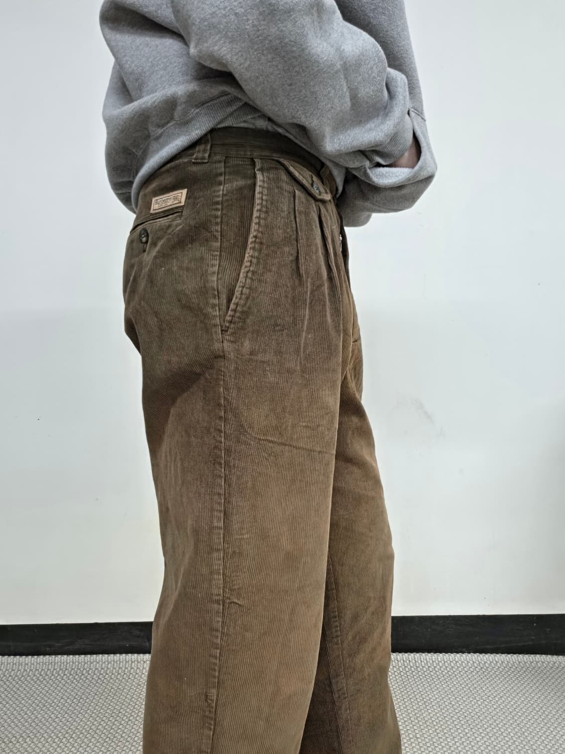80s/90s 버버리 코듀로이 바지 상품이미지2